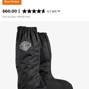 Harley-Davidson Black Riding Boot Covers